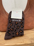 CHAUSSETTES AMOUR MARRON