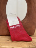 CHAUSSETTES MERDE ROUGE