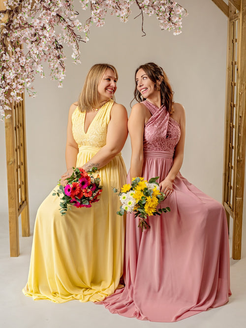 ROBE MILIE VIEUX ROSE