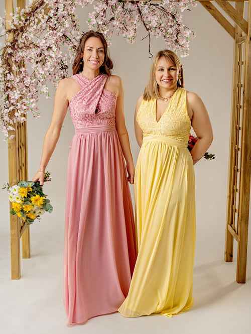 ROBE MILIE VIEUX ROSE