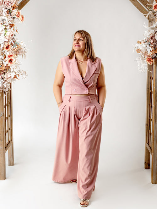 GILET WILO ROSE PALE