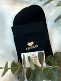 CHAUSSETTES AMOUR NOIR