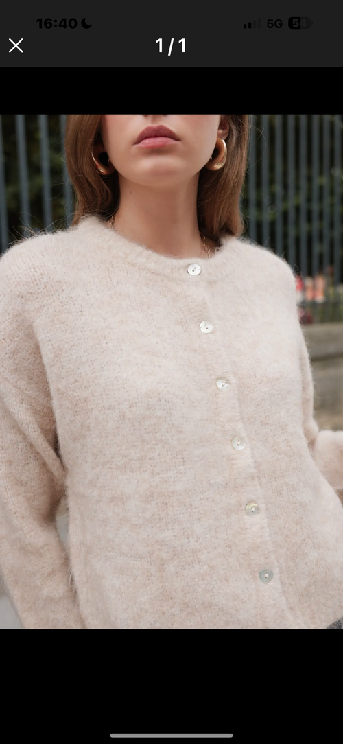 GILET TERESA CHOCOLAT