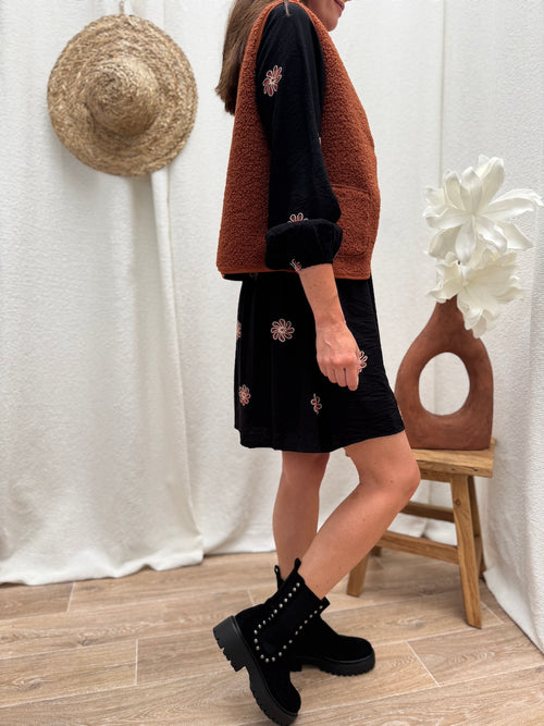GILET JUDY BRIQUE