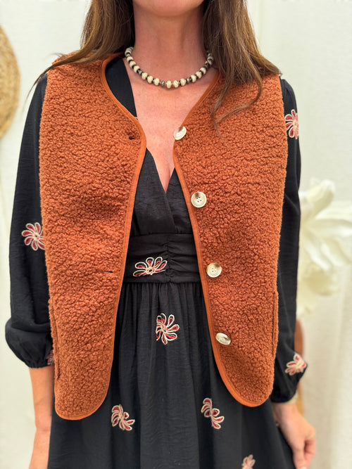 GILET JUDY BRIQUE
