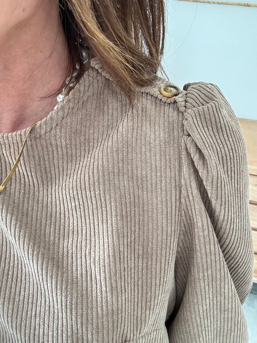 ROBE LAURIANE TAUPE
