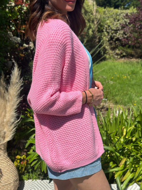 GILET MOLLY ROSE BONBON