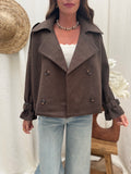 MANTEAU EMILIA MARRON