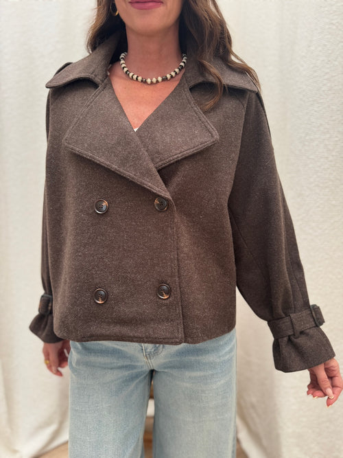 MANTEAU EMILIA MARRON