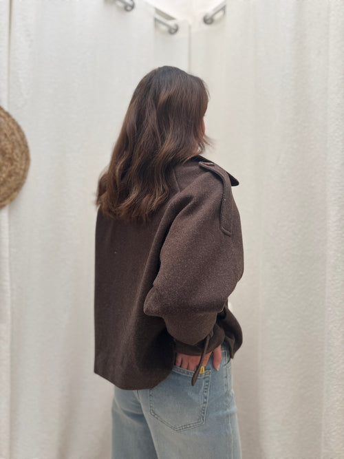 MANTEAU EMILIA MARRON