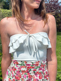 BUSTIER ELO BLANC