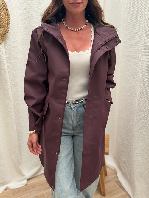 VESTE MORGANE BURGANDY