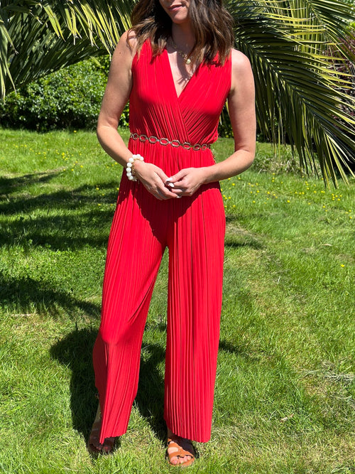 COMBI PANTALON AYA ROUGE