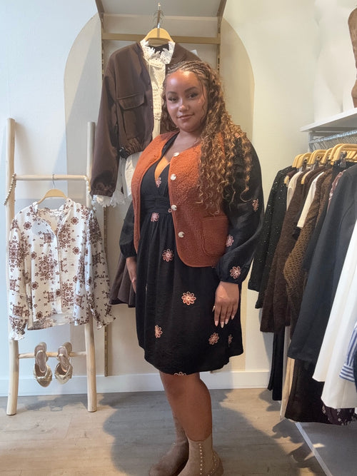 GILET JUDY BRIQUE