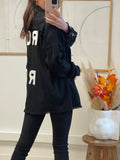 VESTE ROCK & ROLL BLACK/WHITE