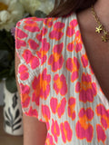 ROBE PRAIA MANCHES COURTES
