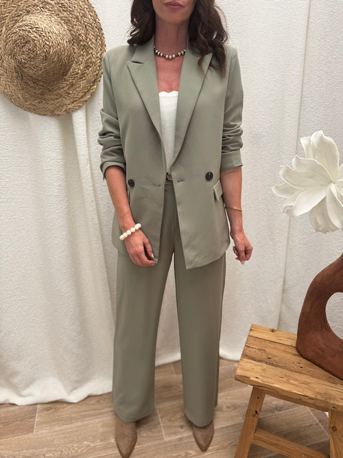 BLAZER JANET VERT SAUGE