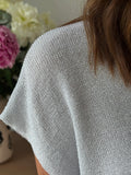 PULL FIN BESSY BLANC GRIS