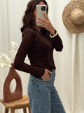 TEE SHIRT CAPUCINE MARRON