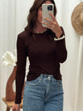 TEE SHIRT CAPUCINE MARRON