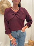 PULL ESTELLE BORDEAUX