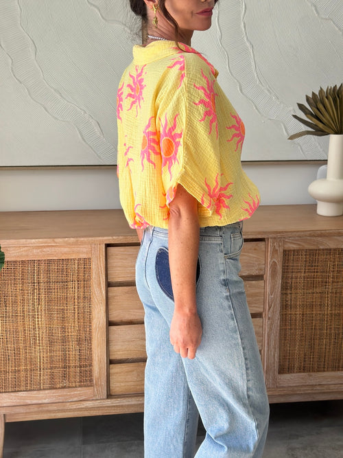 CHEMISE ANAIS JAUNE