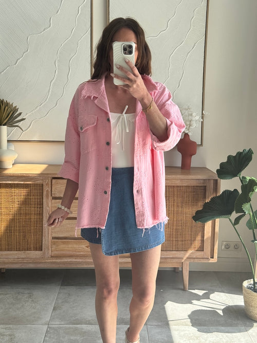 VESTE JASMINE ROSE PALE