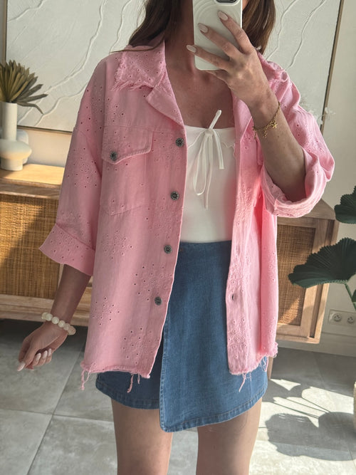 VESTE JASMINE ROSE PALE