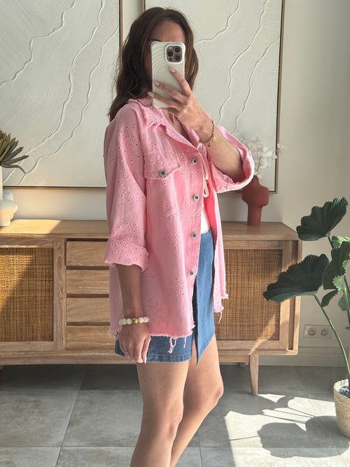 VESTE JASMINE ROSE PALE