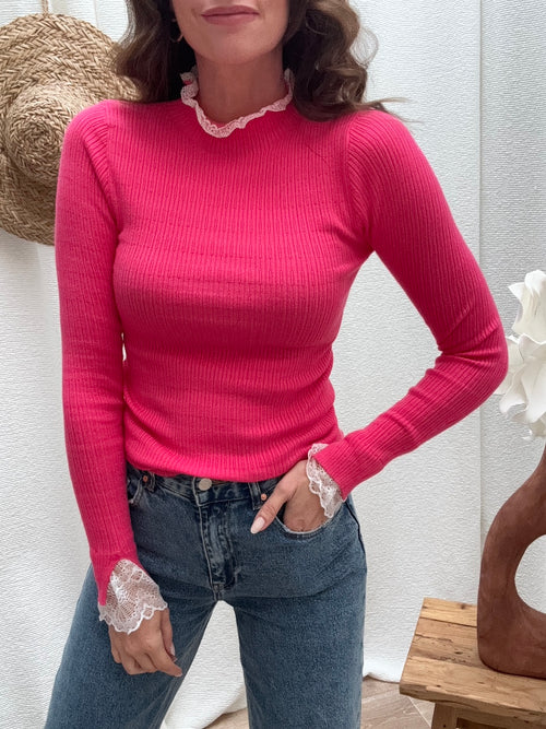 PULL FIN AZELIE ROSE