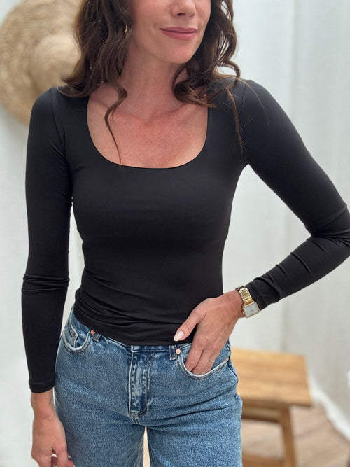 TOP JUSTINE NOIR