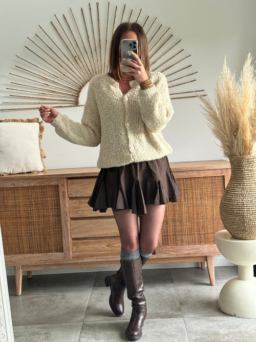 JUPE CHARLENE MARRON