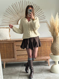 JUPE CHARLENE MARRON