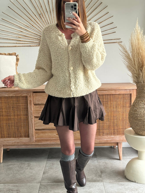JUPE CHARLENE MARRON