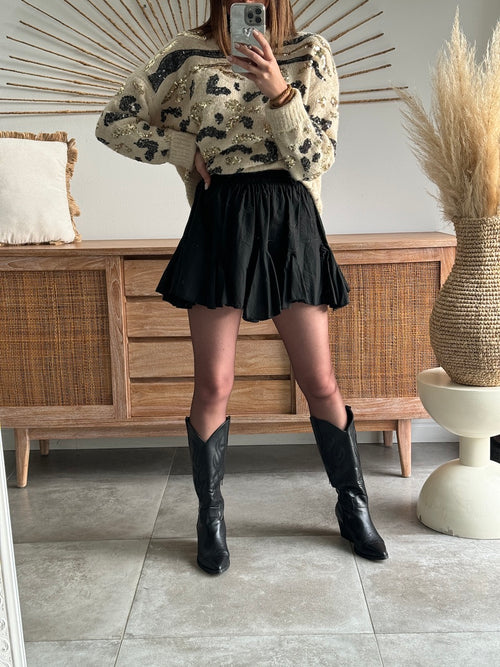 JUPE CHARLENE NOIR