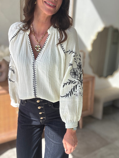 BLOUSE THALIA ECRU