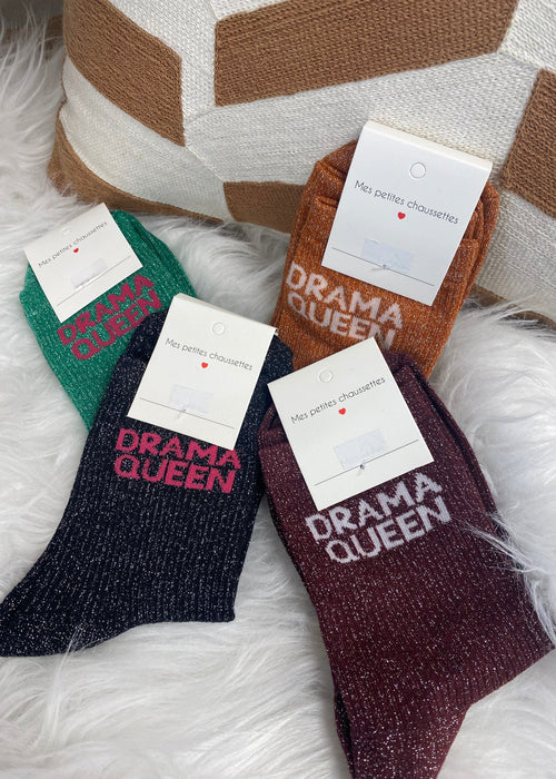 CHAUSSETTES DRAMA QUEEN NOIR