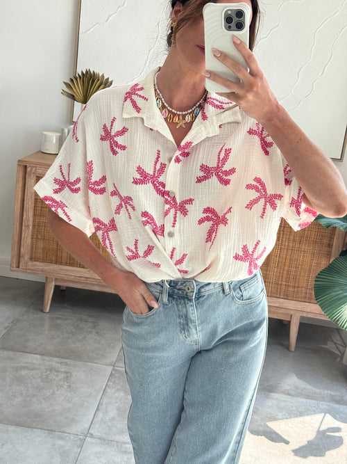 CHEMISE JUSTINE FUSHIA