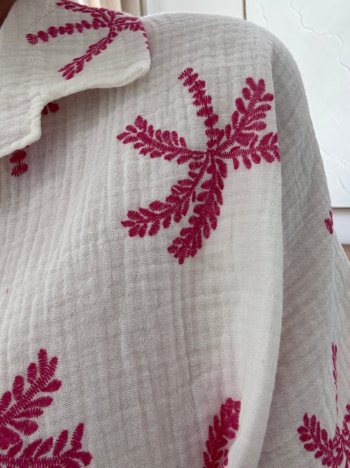 CHEMISE JUSTINE FUSHIA