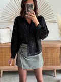 JUPE SHORT LIVIO ARGENT