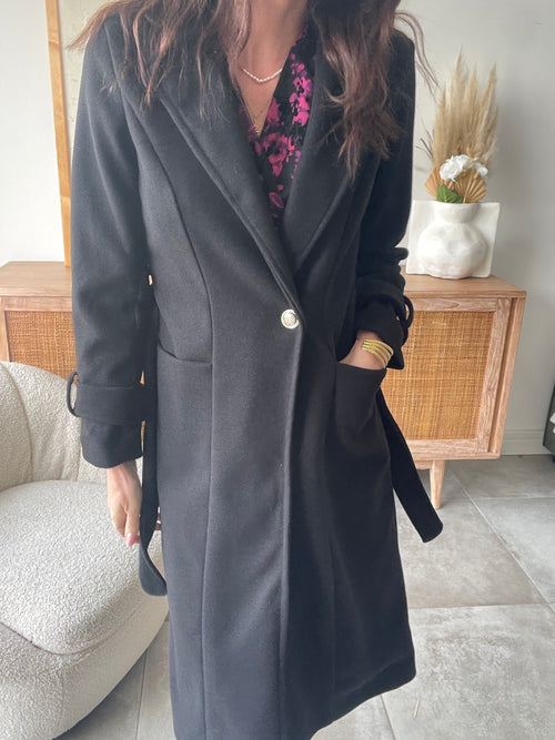 MANTEAU IVANA NOIR