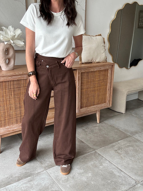 JEANS SERENA MARRON