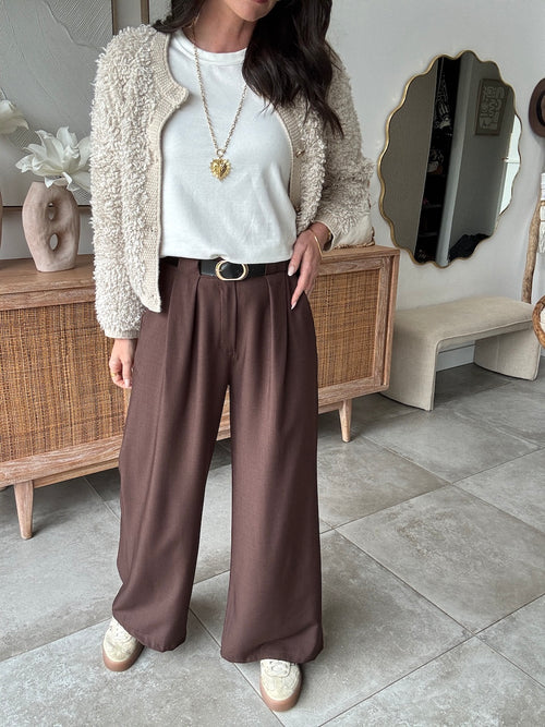 PANTALON LOUNA MARRON