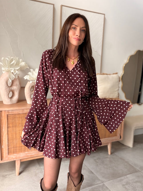 ROBE BETINA BORDEAUX