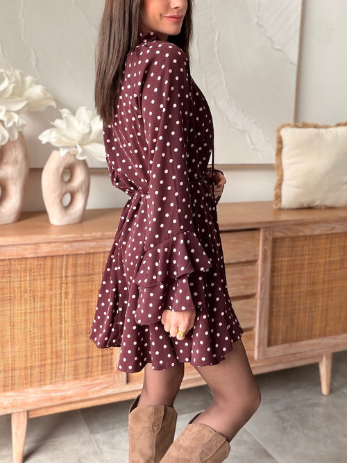 ROBE BETINA BORDEAUX