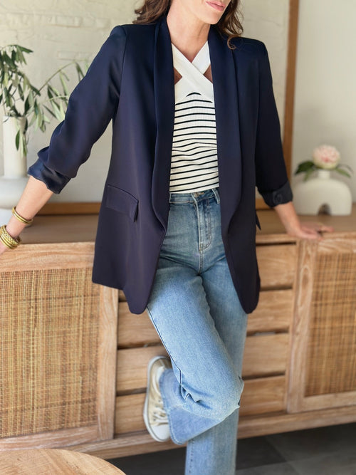 BLAZER MARGAUX BLEU MARINE