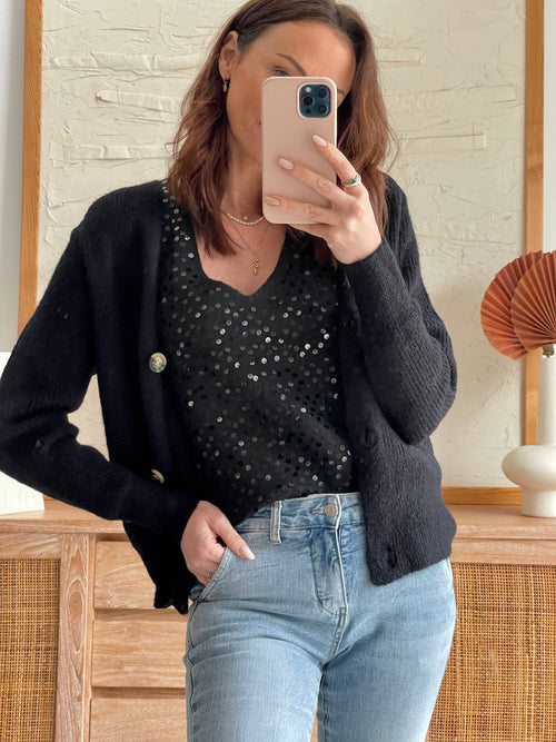 TOP CATHY NOIR