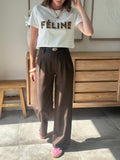 TEE SHIRT FELINE BLANC