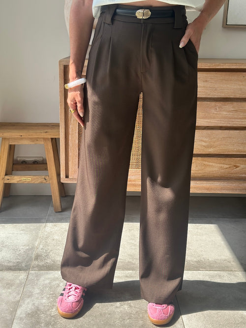 PANTALON LOUISE CHOCOLAT
