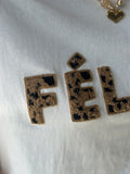 TEE SHIRT FELINE BLANC